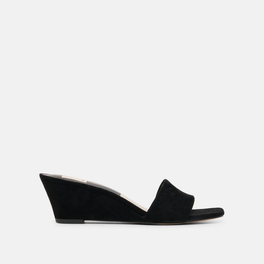 NEW DOLCE VITA women's qaily wedge sandal in onyx
